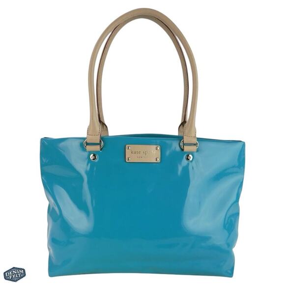 KATE SPADE Brightpeace (Turquoise Blue) RUDY HENRY STREET SHOULDER BAG/Purse NEW - Picture 1 of 16